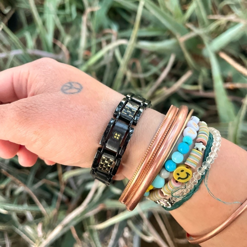 SHAQUILLE O’NEAL | 13.8mm Black Ion Plated Stainless .10ctw Gen Diamond Bracelet